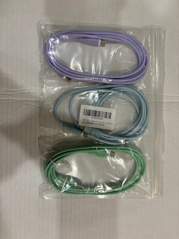 Bkayp iPhone 15 Charger Cable 3 Pack 6 FT 60 W USB C Charger Cable USB C Cable