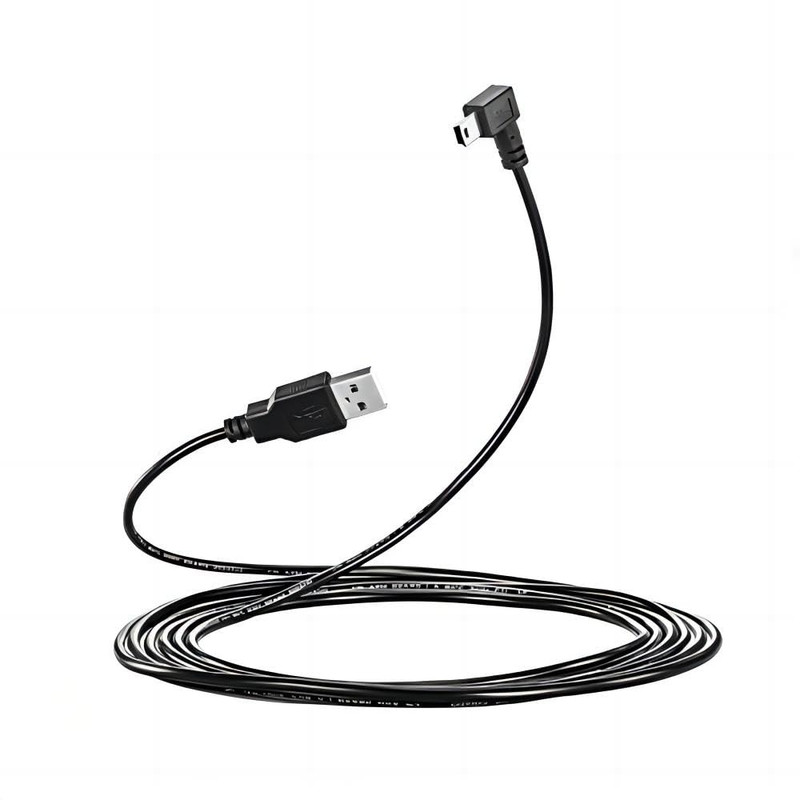 3M USB a to Mini B USB Cable 90 Degree Data Sync Charge Cord with 5 Pcs Wiring