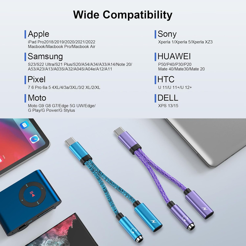 Samsung Galaxy S25 Ultra USB C to 3.5Mm Audio Adapter USB C Headphone Jack Adapt gallery