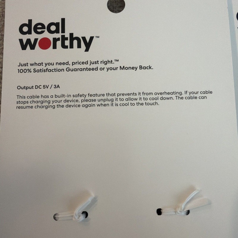 5' Lightning to USB-C Charging Cable - Dealworthy™ White Mfi Certified 2 Pack! gallery