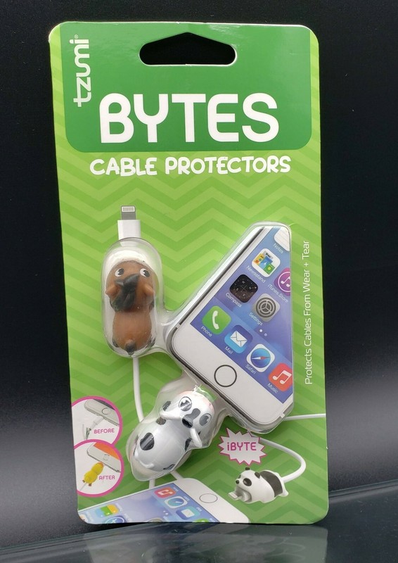 Phone Cable Protectors by Tzumi 2 Cord Byte