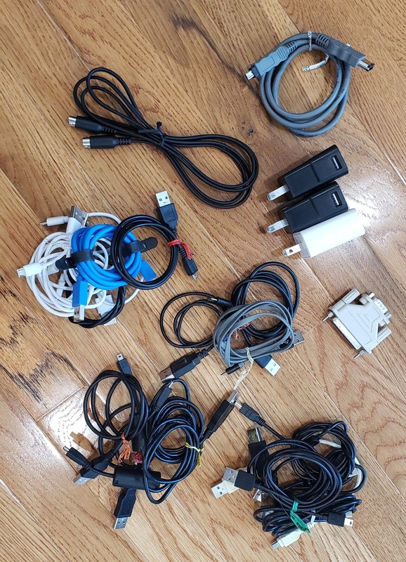 Lot of Cables, Adaptors, Charging Cords, Blocks Lot of 20+