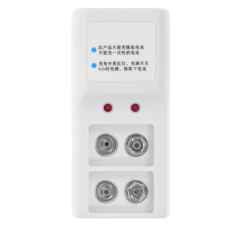 Durable 9V Li-ion – Battery Charger for Rechargeable 9 Volt Batteries