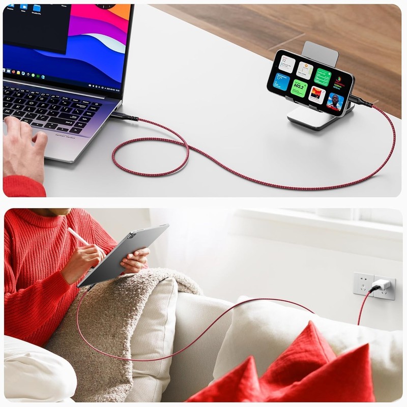 Warp Charge Cable 30W for Oneplus 8 Pro 8, 7 Pro 7T, 1 Pack 6ft/1.8m Dash Cha... gallery