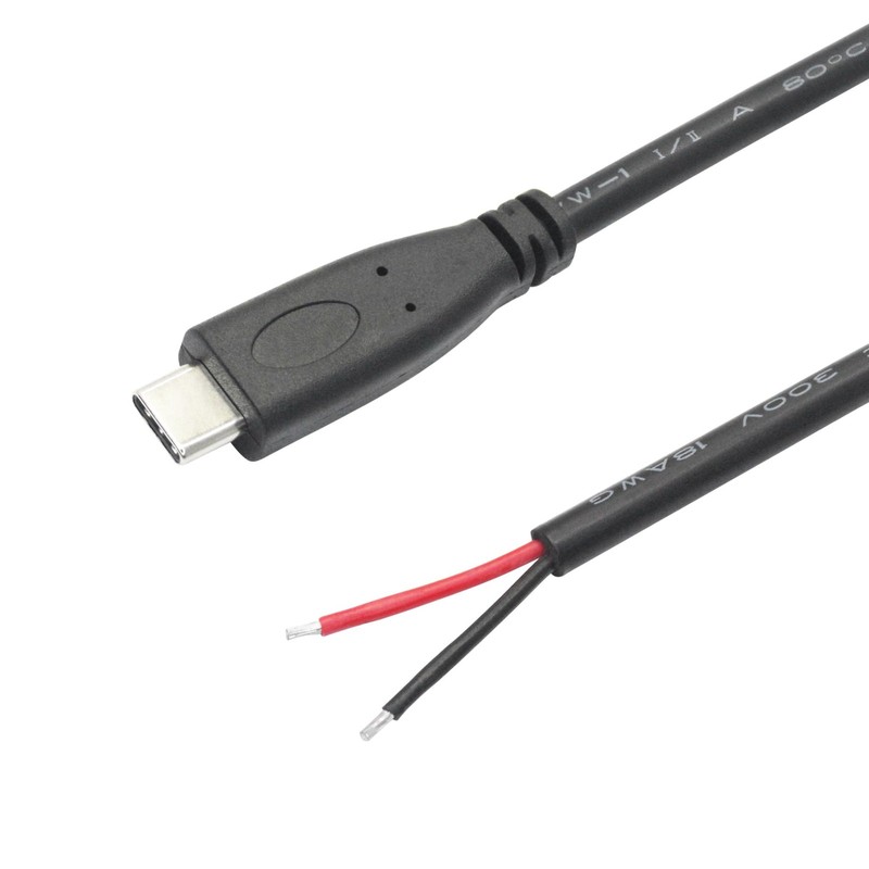 USB to 2 Pin Bare Wire Open End Power Cable 3FT, USB Plug 2 Pin Pigtail Cable... gallery