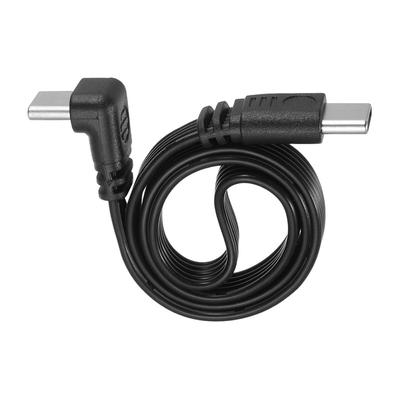 Flat USB-C Extension Cable 11.8 Inch 90 Degree USB C to USB C Adapter