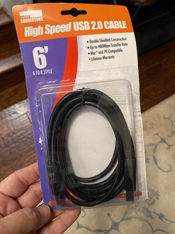 USB 2.0 High Speed Type A To B Printer Camera Cable 6 Ft NEW