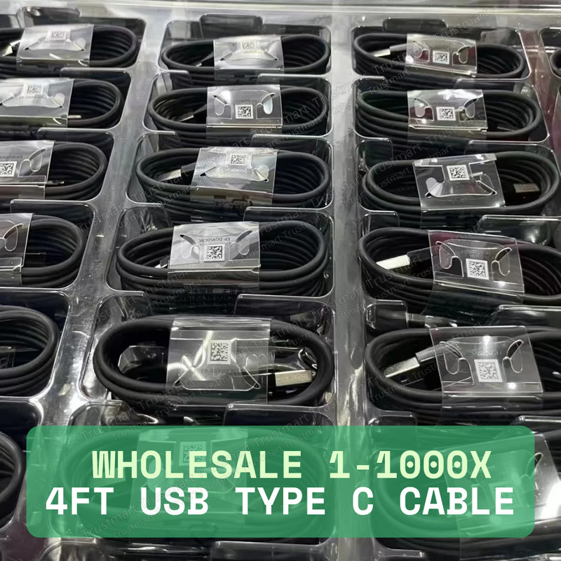 Wholesale Bulk USB C Type C Cable 4ft Fast Charger For Samsung S8 S9 S10 Note 10