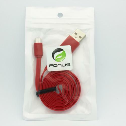 RED 6FT LONG USB CABLE FAST CHARGER POWER WIRE FLAT CORD For PHONES & TABLETS gallery