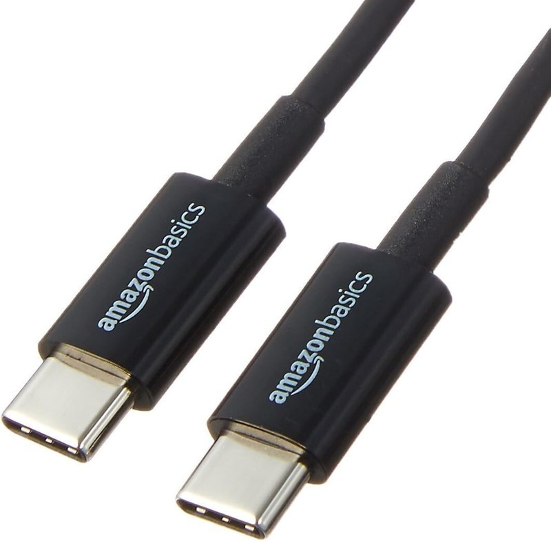 AmazonBasics USB Type-C to USB-A 2.0 Cable, 6 Feet/1.8 Meters – Black