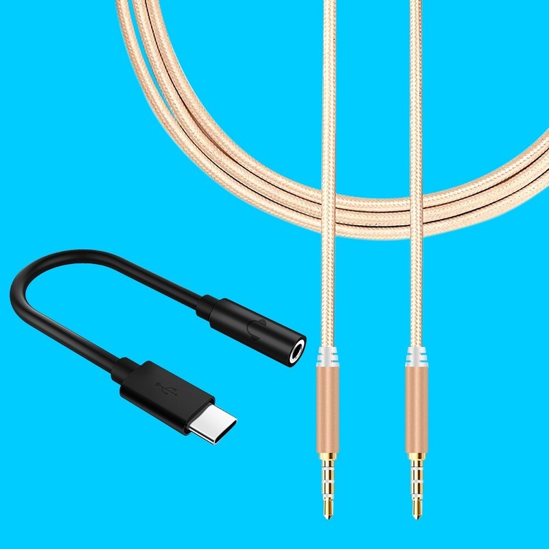 Good Quality Type C to 3.5mm DAC Audio Jack Adapter & Cable fit Google Pixel 2