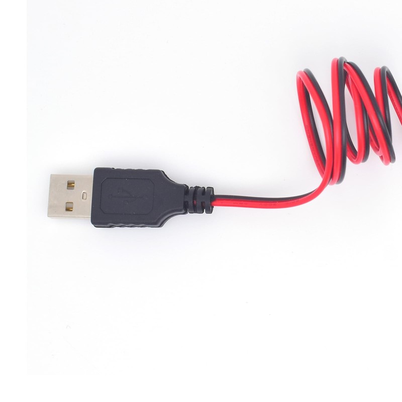2 PCS 3.3 ft USB 2.0 Male Plug 2-Pin Bare Wire Pigtail Open End Cable gallery