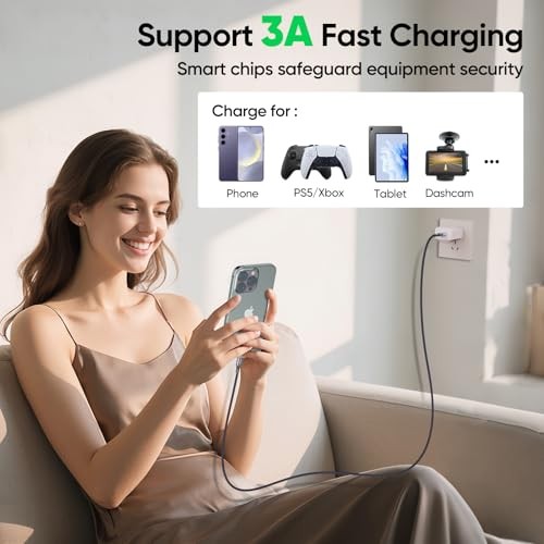USB A to USB C Data Cable 10ft Long, USB 3.2 Gen 2 Type‑A 10Gbps 10 Feet 1 Pack gallery