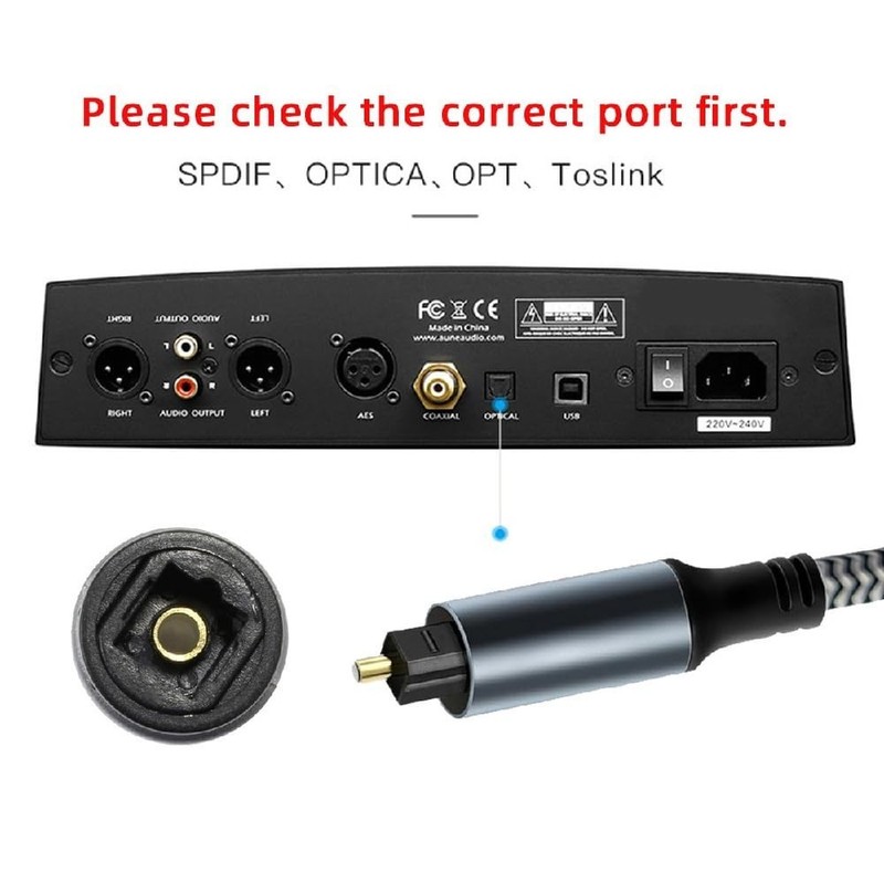 180cm USB-C to SPDIF Toslink Male Cable for High-Definition Audio Transmission gallery