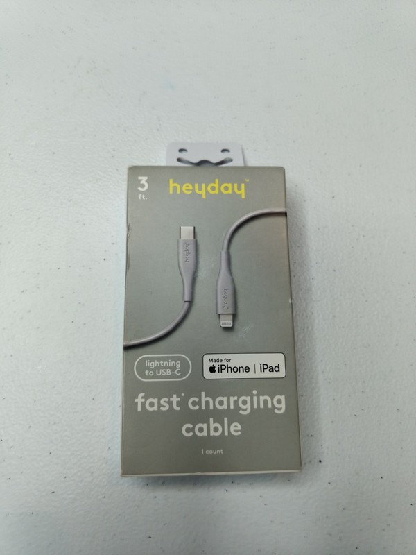 3’ heyday Lighting to USB-C Round Cable