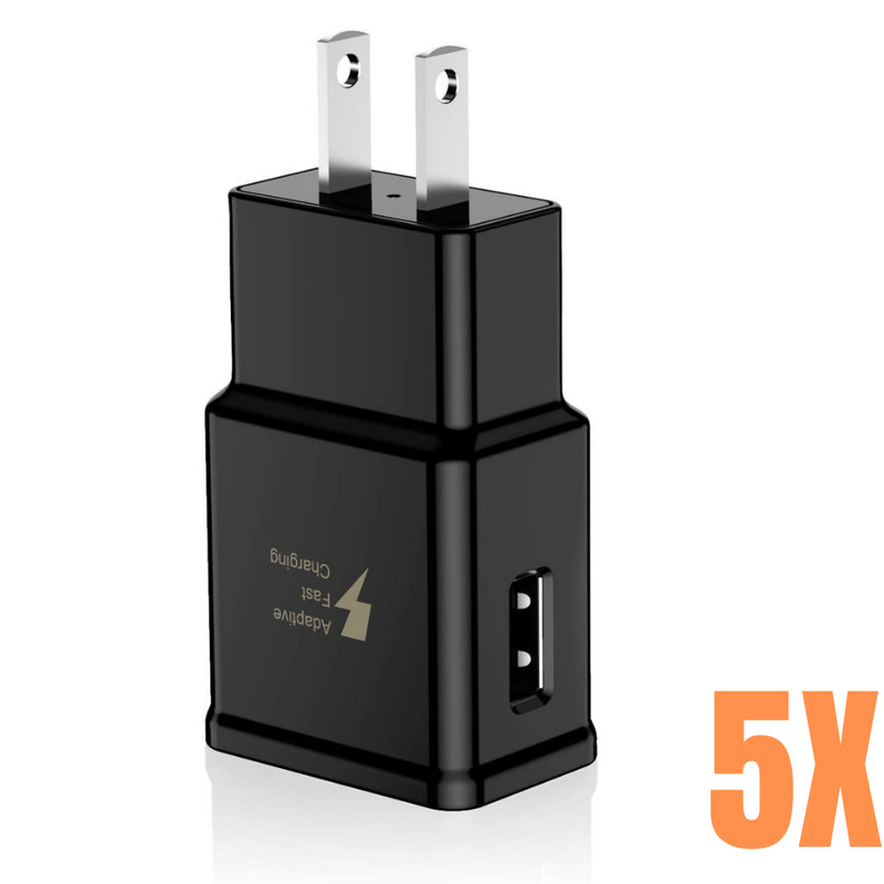 Lot For Samsung S10 S9 Note 8 9 Adaptive Fast Charging USB Wall Charger Adapter