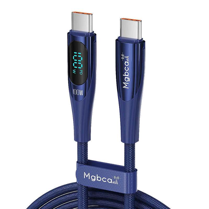 Wholesale, Lot Mgbca Sonic Fast Charge USB-C Cable Type, Braided 100W Display