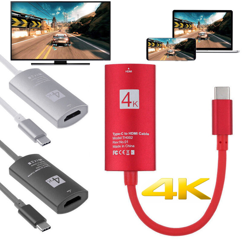 Type C HDMI Cable Adapter for Huawei P50 MAC Samsung S23 S20 Note20 Phone To TV gallery