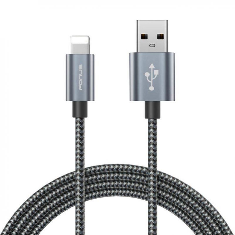 iPHONE iPAD iPOD – BRAIDED 10FT LONG USB CABLE SYNC WIRE FAST CHARGER POWER CORD