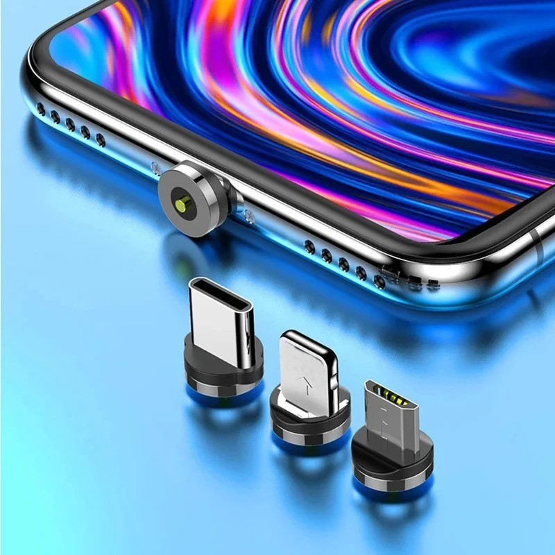 9PCS Magnetic Charging Adapter Tips USB C Micro USB 8 Pin Replacement Set gallery