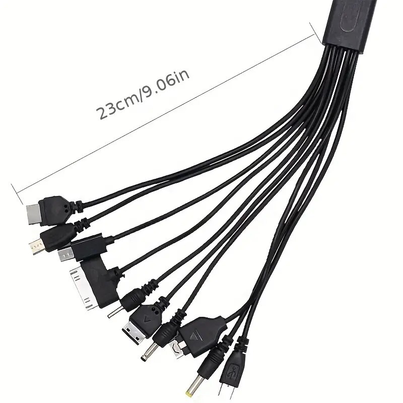 10-in-1 Data Wire: Fast Charging For All Your Devices - Compatible With SP/3DS/N gallery