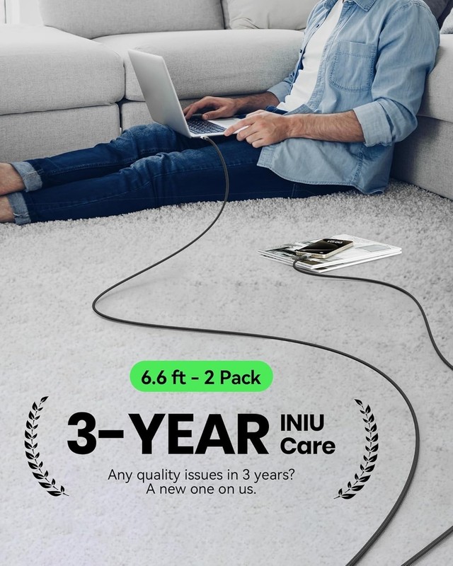 Durable Fast Charge USB C to USB C Cable MacBook/Galaxy/Ipad gallery