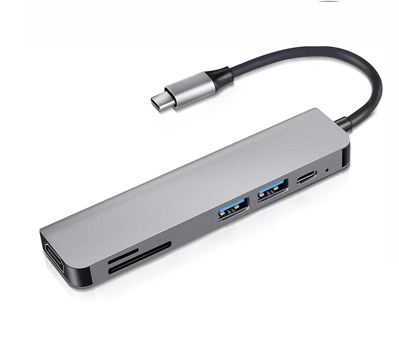 7-in-1 USB-C to 4K HDMI Adapter PD Port HDTV Adapter Charger for Cell Phones