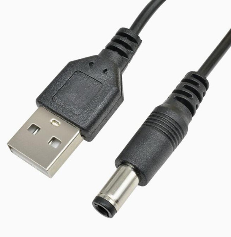 DC5.5*2.1mm USB Power Conversion Cable USB To DC Power Conversion Cable 0.8M gallery