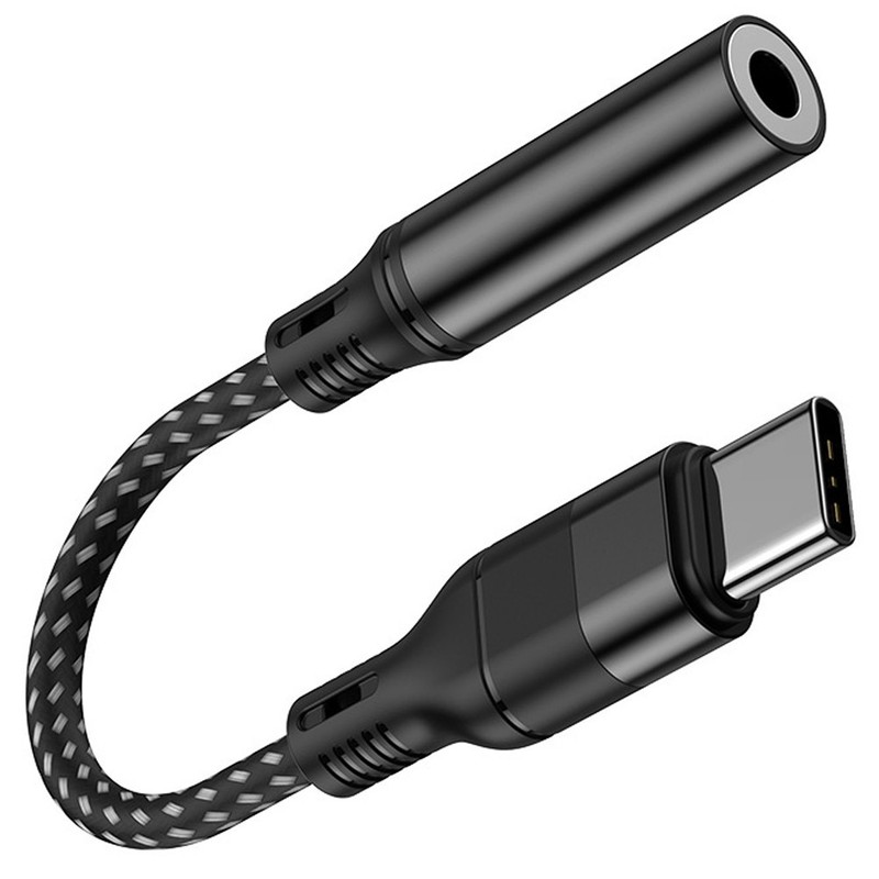 USB C Converter Headphone Adapter Black Compact and Portable for Phone Use gallery