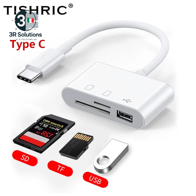 USB-C Micro SD/TF Adapter for Macbook, Android & PC | TISHRIC