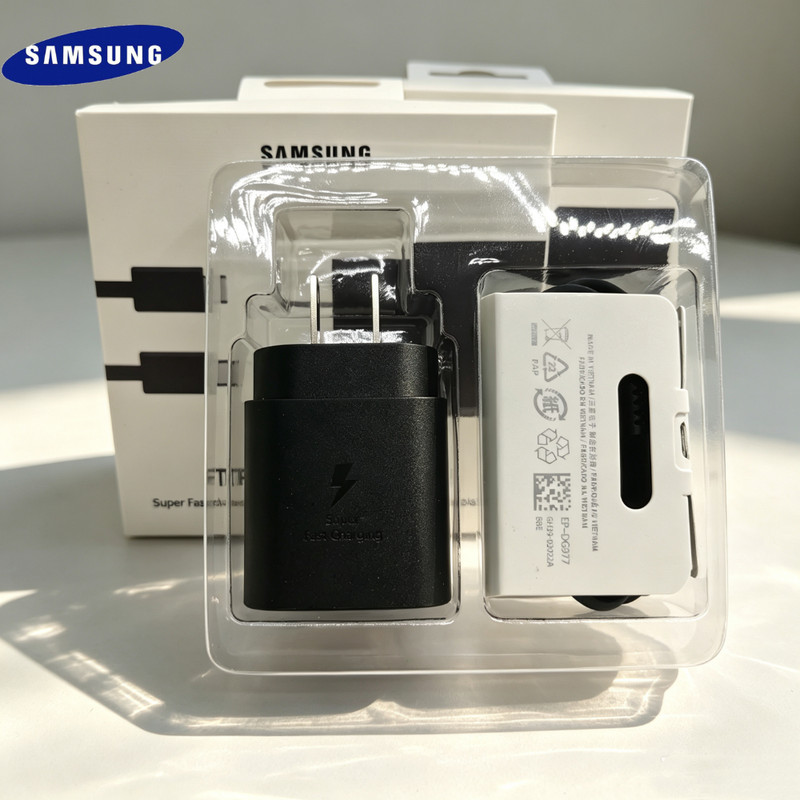 25W PD Fast Charger Block USB C To USB-C Cord For Samsung Galaxy S25 S24 S22 S10
