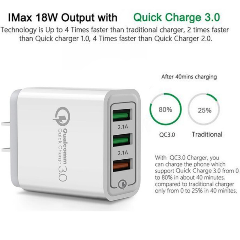 Magnetic Charger 3in1 USB Cable QC3.0 Fast Wall Charger For Apple iPhone 14 13 8 gallery