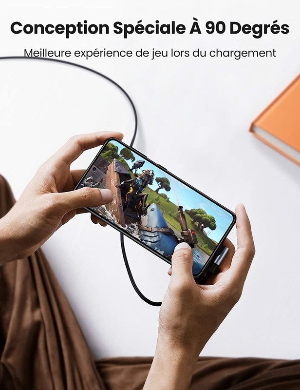 Cable Recharge USB C For 100W 5A Angled For One Plus 6/Samsung S9/S9 S8 Etc. gallery