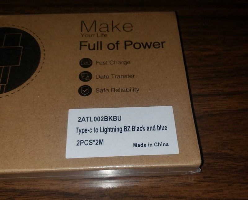Make your life full of power Type-C to iPhone to lightning BZ Black and Blue gallery