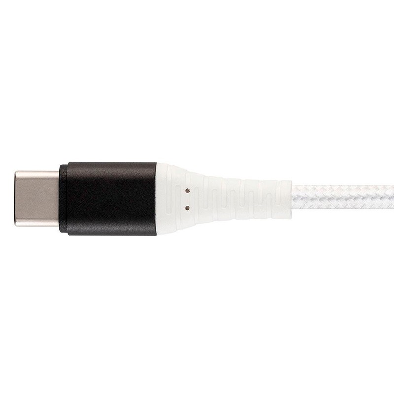 3FT USB-C 3.1 Type C to Type A Sync Data Charge Cable Reinforced Braided White gallery