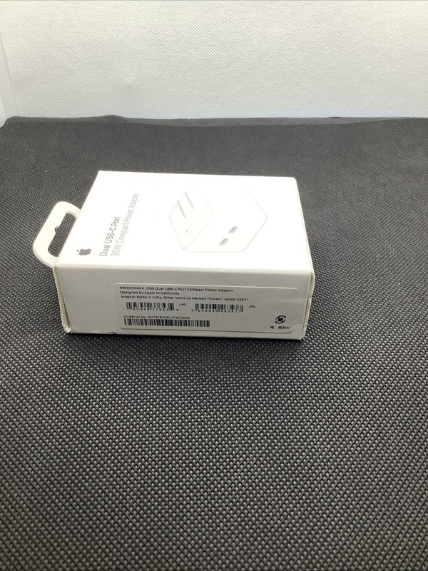 Genuine Apple 35W Dual USB-C Port Compact Power Adapter Open Box gallery