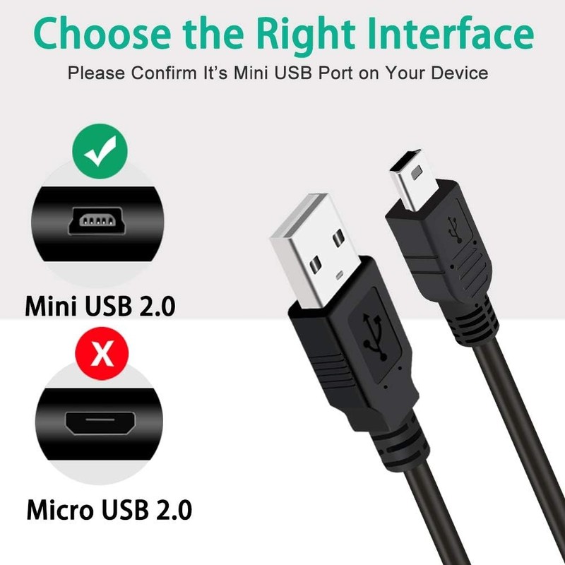 1-5Pcs 3FT Mini USB Data Sync Charger Charging Cable Cord SatNavs, Dash Cam gallery