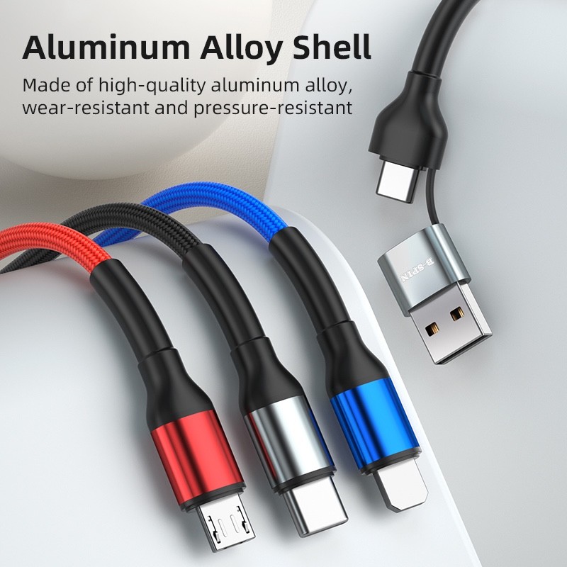 6 in 1 Multi USB fast Charger Charging Cable For iPhone USB TYPE C Android Micro gallery