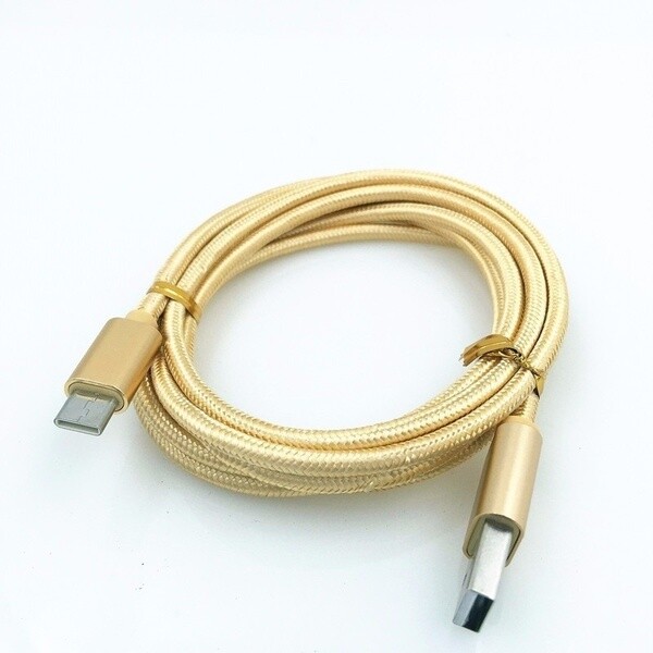 3-PACK Fabric Type C USB C Cable Fast Charging Charger Cord for Samsung Note 10+ gallery