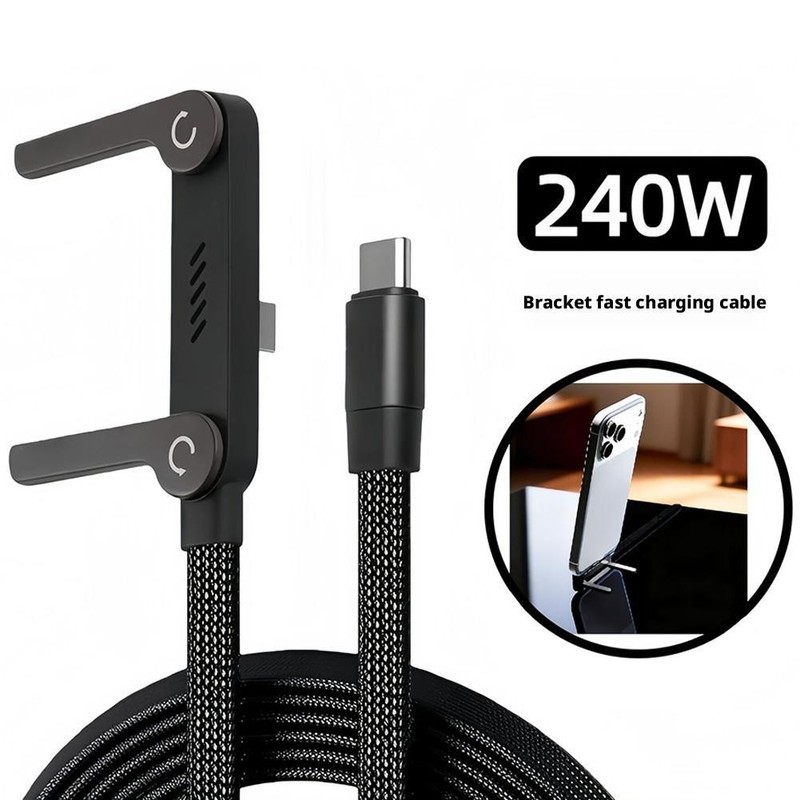240W Fast Charging Cable Invisible Phone Holder Stand | Play While Charging gallery