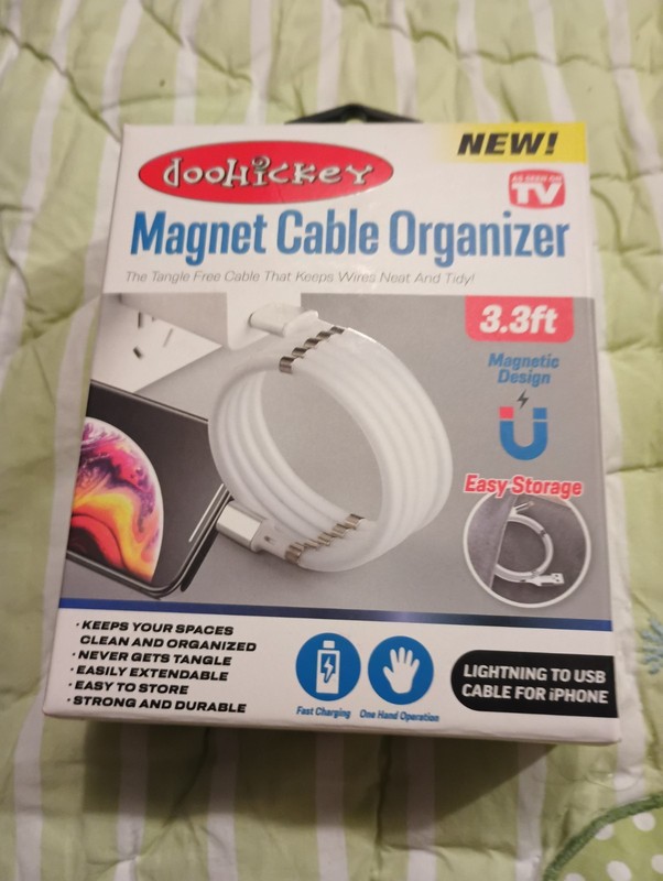 Doohickey Magnet Cable Organizer, a 3.3ft Cable
