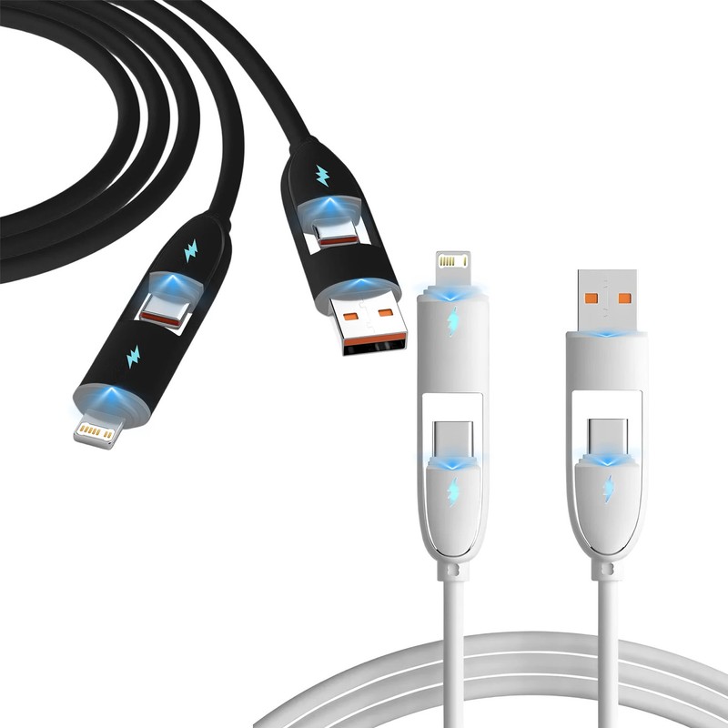 1PCS USB-C 2 in 2 Charger Cable 240w Fast charging Cord Usb Type C For iPhone Xi gallery