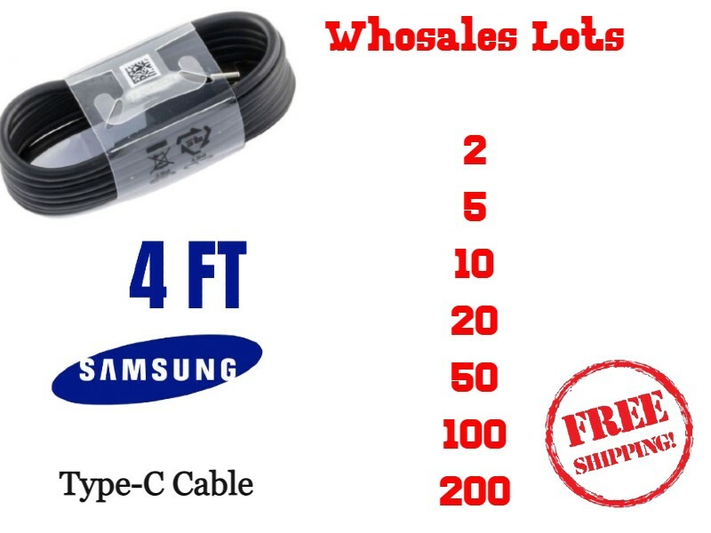 Wholesale Lot 10, 50, 100, USB Type-C Cable For Samsung S10, S20,S21 Note 10, 20