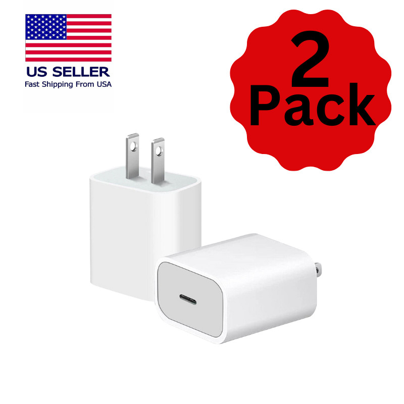 2-3 Pack Universal Super Fast Type-C Charger for iPhone, Samsung, and Android