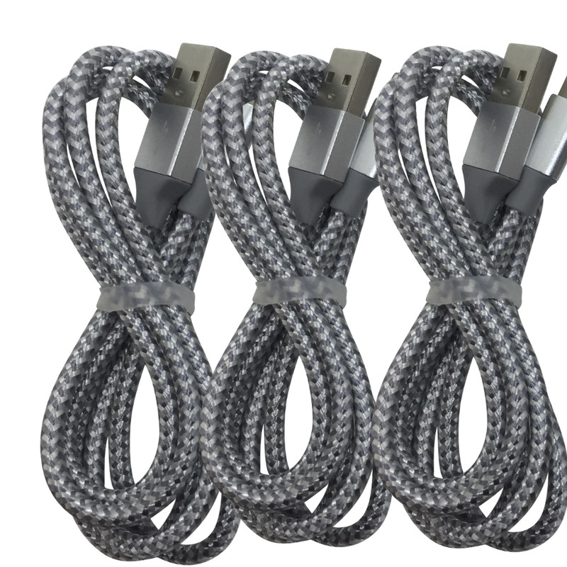 3X 6/10FT Braided USB Fast Charging Data Sync Charger Cable Cord For iPhone iPad gallery
