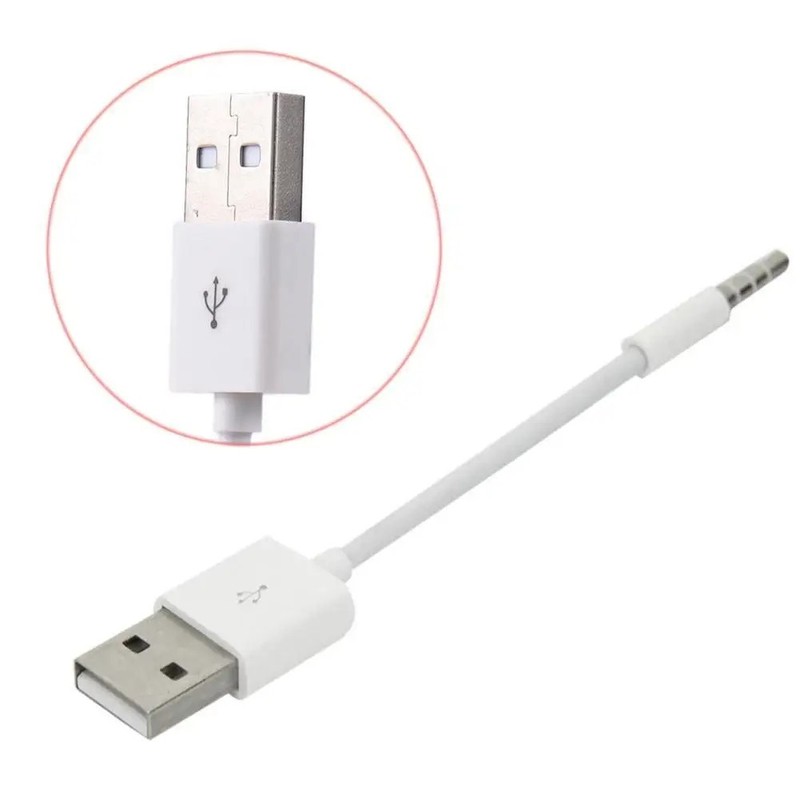 USB Charger Data SYNC Cable for Apple iPod Shuffle 3rd 4th 5th 6th 7th Gen 3.5mm gallery