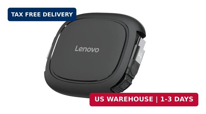 Lenovo 240W USB-C Retractable Cable, PD Fast Charging USB-C to USB-C, Smart Retr gallery