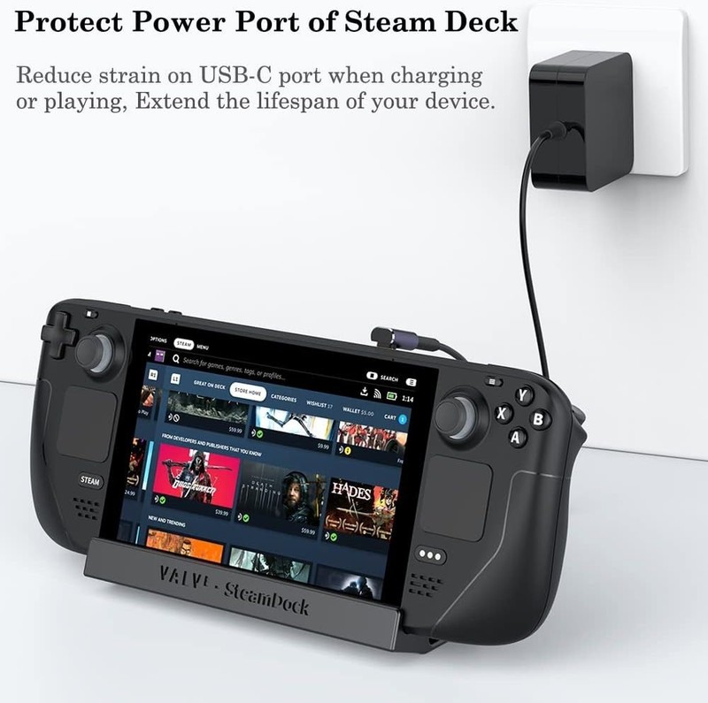 High-Speed 90° USB Type C Extender for Switch, Steam Deck, & More - 2 Pack gallery