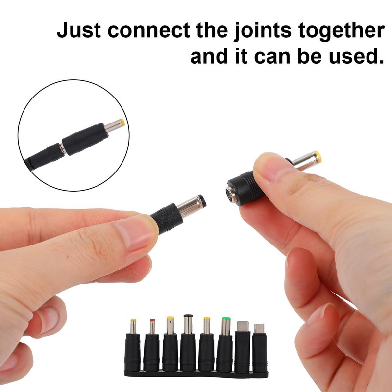 USB to DC 5V Power Charger Cord, Universal DC Power Charging Cable with 8 Ada... gallery