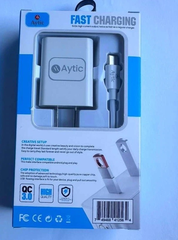 [12- Pack] Wholesale Lot QC 3.0 Fast Charger Adapter USB-A Port + Type-C Cable gallery